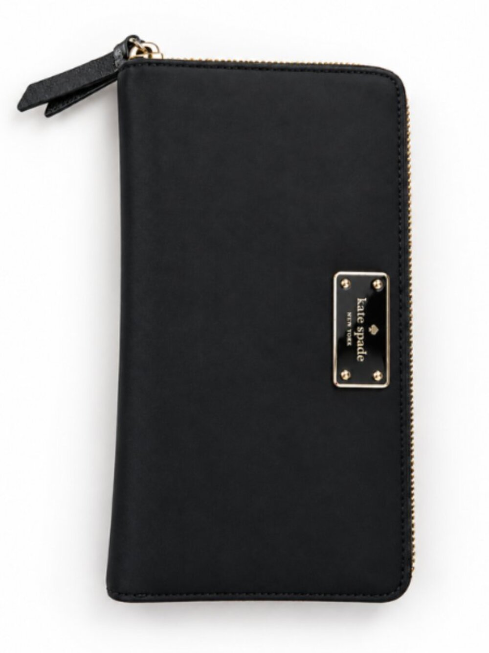 Kate Spade New York Large Travel Organizer Wallet- Black Nylon